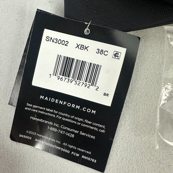 Maidenform Strapless Dreamwire Bra 38C Natural Lift No Pinch Black Adjustable - Picture 6 of 9